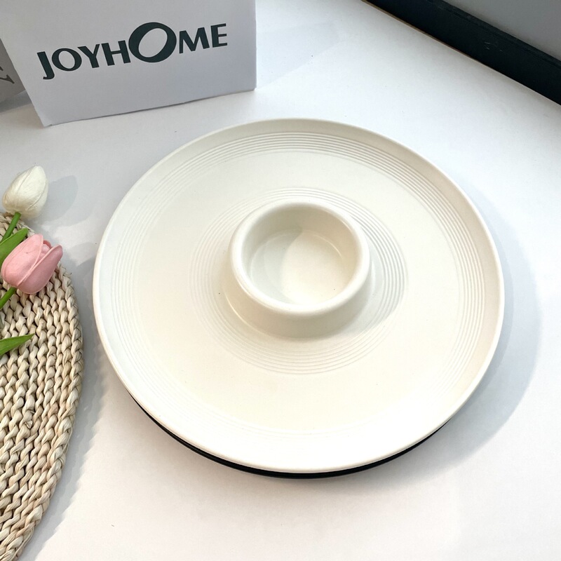 RPET Environmentally Friendly Recyclable High Temperature Resistant Fashion Simple Scandinavian Household Dinner Plate Fruit Plate
