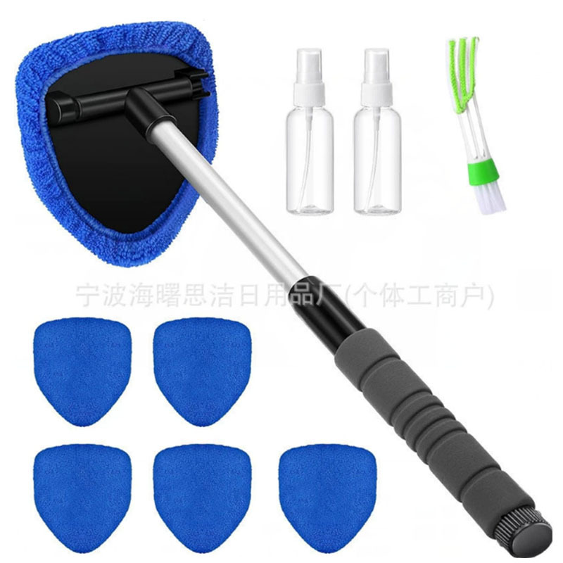 1세트 (5면 신축 스펀지 막대 + 파란색 천 커버 6개 + 스프레이 병 2개 + 디테일 브러쉬)