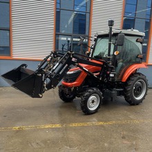 跨境外贸中型拖拉机四缸柴油50马力农用拖拉机两驱四驱可切换使用