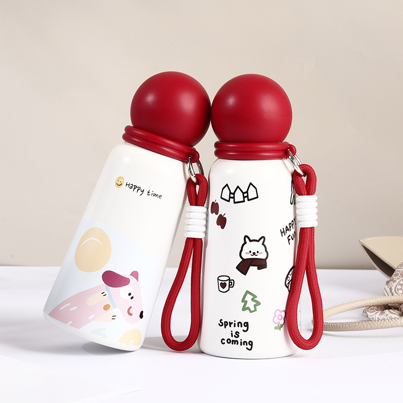 2025新款不锈钢保温杯350ml创意可爱学生儿童便携户外运动水