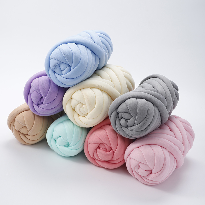 Ins-Style Heart-Filling Yarn Icelandic Yarn Knitting Blanket DIY Dog and Cat Bed Wrap Extra Thick Fabric Strips Heart-Filling Yarn Wholesale