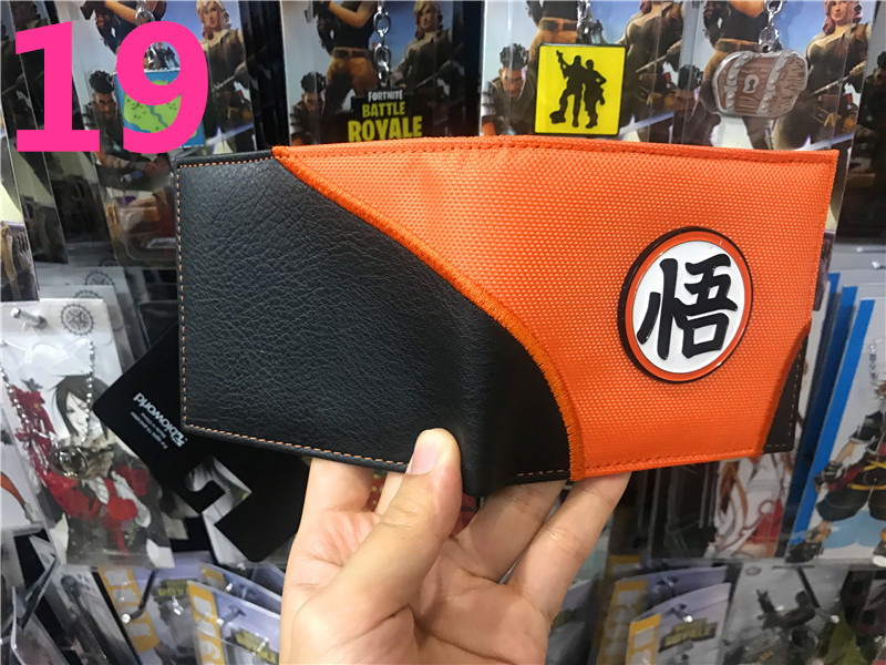 Anime Dragon Ball periférico dinero corto wukong Wu palabra estudiantes masculinos y femeninos corto monedero titular de la tarjeta en stock