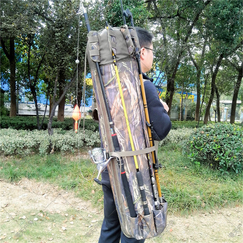 Cross-border Amazon dropshipping large-capacity fishing bag, fishing gear storage bag, shoulder bag, fishing rod bag, sea fishing bag