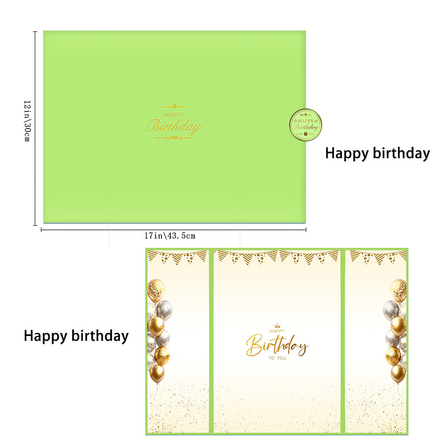 现货精品珠光烫金生日贺卡（星翠）04