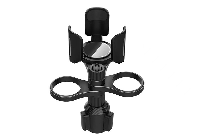 Car-Mounted Dual-Hole Water Cup Holder for Beverages, Cola Thermos Cup Storage Rack, One-To-Two Adjustable Storage Compartment