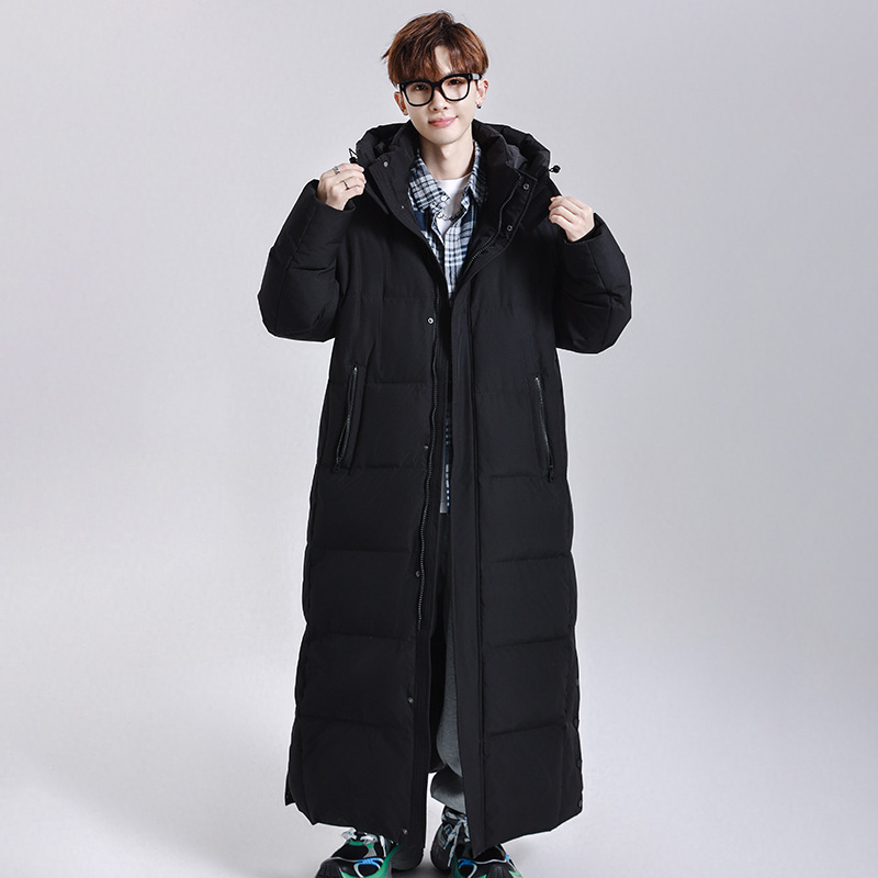 新商品秋冬カップルクロスボーダー男女同モデル足首ダウンジャケット男女ゆったりカジュアル保温コート
