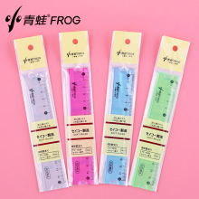 С����15 18 20 30cm pvcܛ���g��ɫ͸���ɏ����p�̶�Ӣ��ֱ����