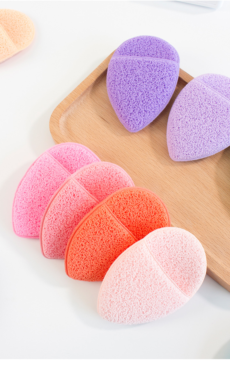 Casual Solid Color Sponge Facial Cleaning Puff 1 Piece display picture 1