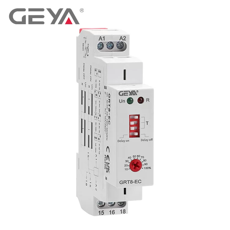 GEYA Однофункциональный таймер-реле GRT8-EC катушка напряжение AC230V задержка включения и выключения