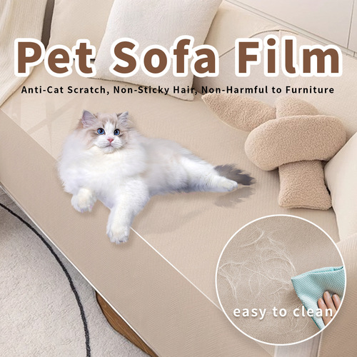 Cat Scratch Sofa Protection Film Self-Adhesive Transparent Durable No-Residue Cat Scratch Furniture Protection Tape Cat Training Tape