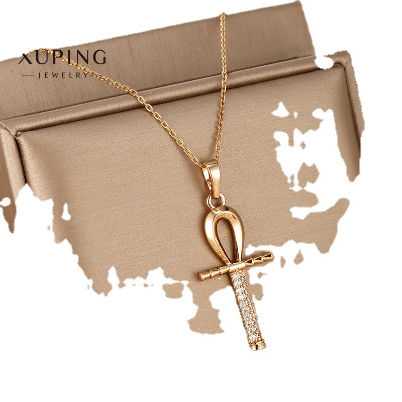 Xuing joyería europea y americana hip hop joyería diamante cabeza redonda Cruz colgante de los hombres Comercio exterior transfronterizo Amazon suministro