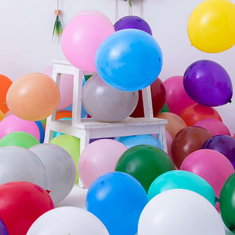 Cross-border wholesale 10-inch 2.2g imitation American wedding party decorative sanding visiting American latex balloons with thickened matte balloons