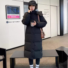 羽绒服女中长款过膝2025白鸭绒加厚宽松大码情侣外套男加厚保暖