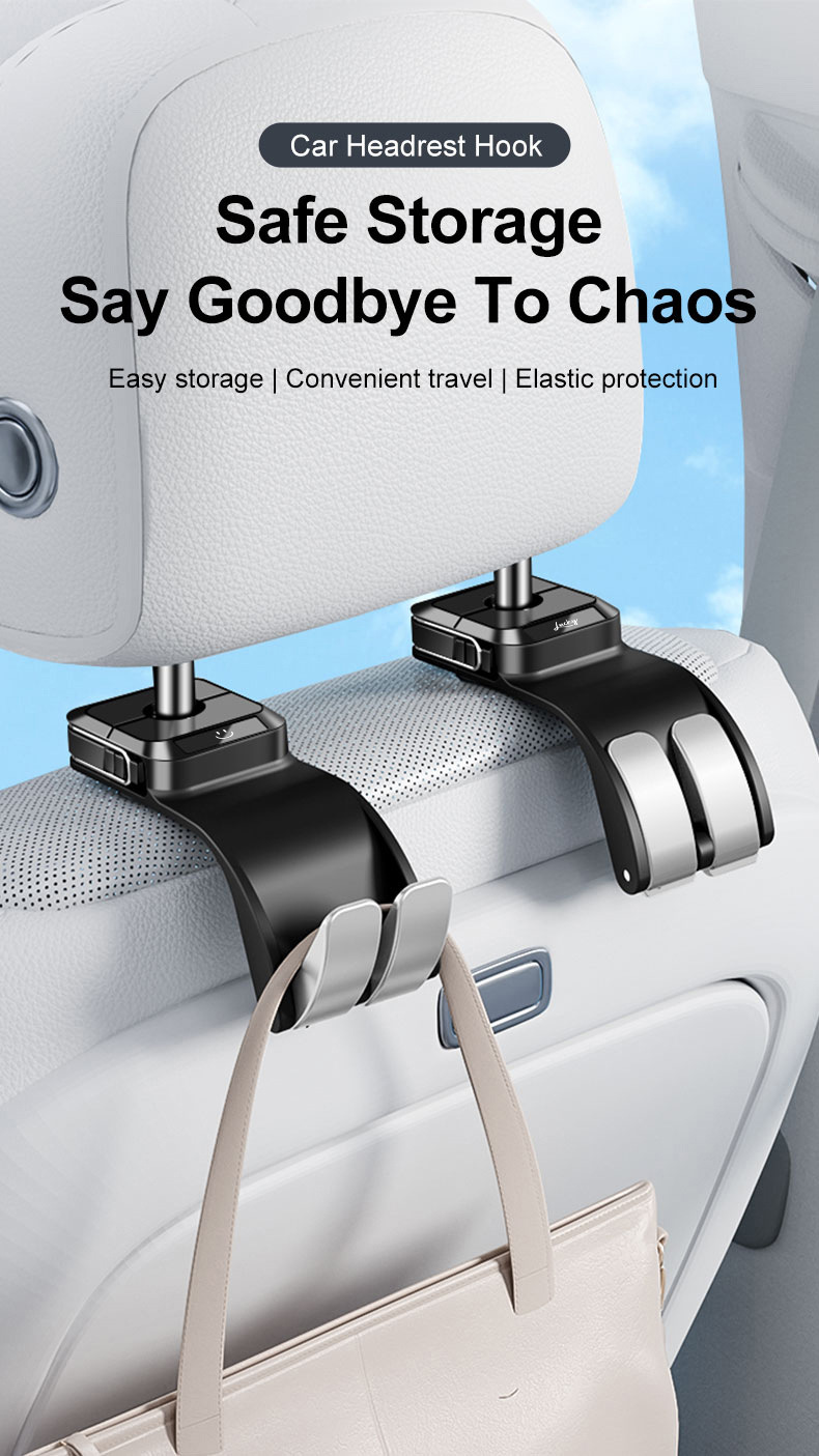 Car Seat Soft Hook for Rear Seat Backrest, Multifunctional Small Hook for Car Interior Use