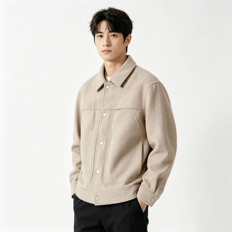 Beidohar Men's Winter down Jacket Woolen Coat Warm 90% Duck down Wool Casual Business Jacket Beidohar Men's Winter down Jacket Woolen Coat Warm 90% Duck down Wool Casual Business Jacket