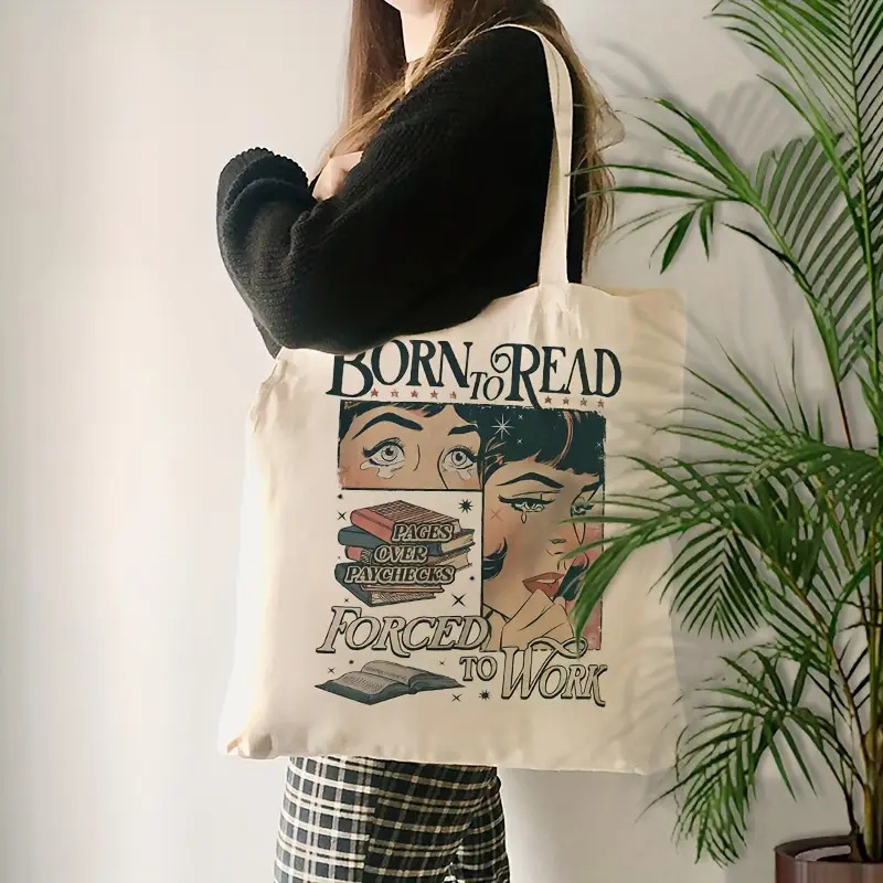 2025 New Women's Canvas Bag Student Holiday Gift Cute Cartoon Canvas Bag Tote Bag 2025 New Women's Canvas Bag Student Holiday Gift Cute Cartoon Canvas Bag Tote Bag