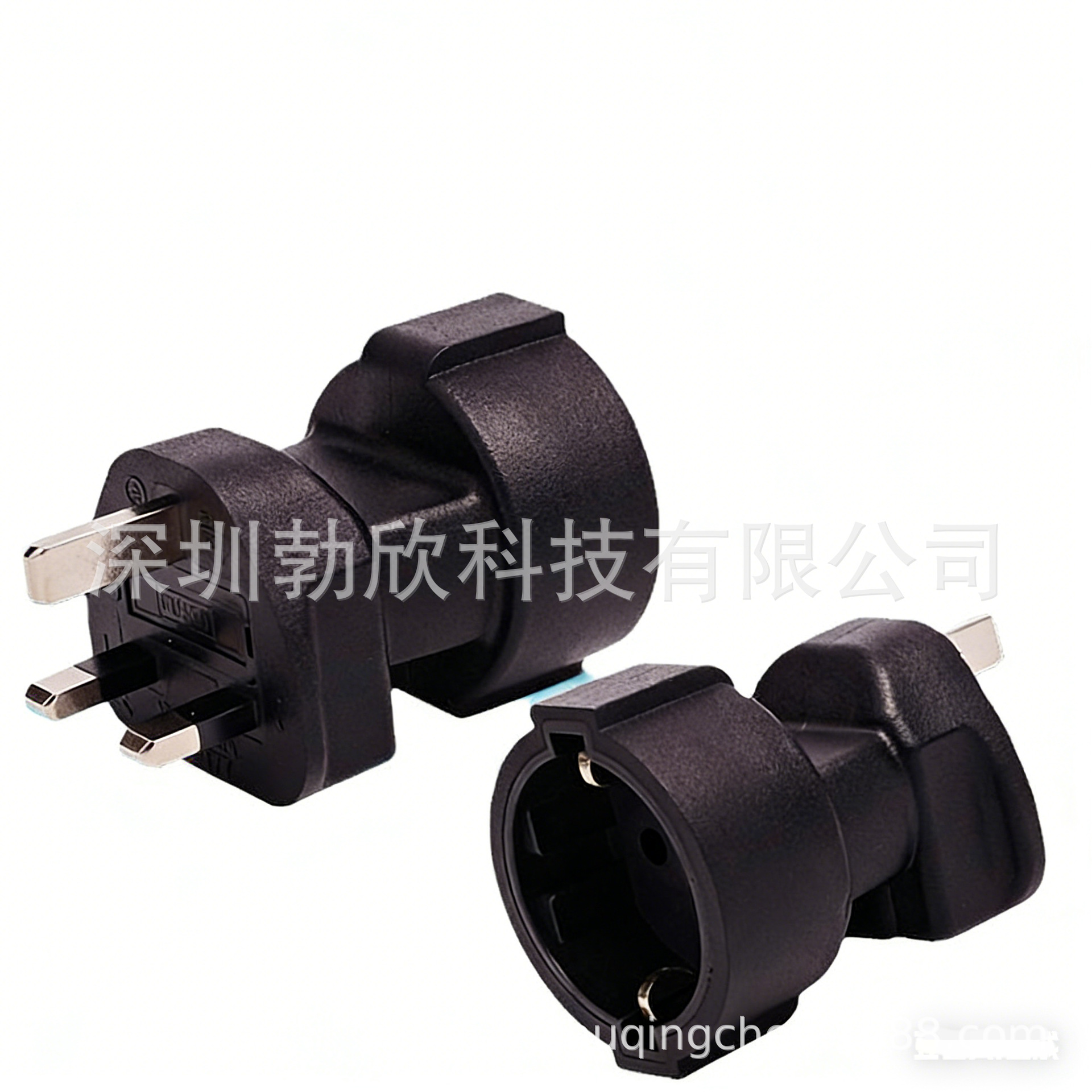英规13A公头转欧标德标母座转换插头 英标三方脚转德标两圆孔 16A