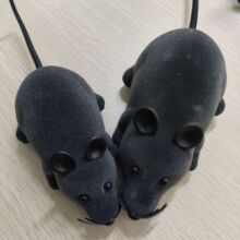 跨境遥控仿真老鼠 电动恶搞整蛊动物模型儿童玩具 逗猫宠物用品