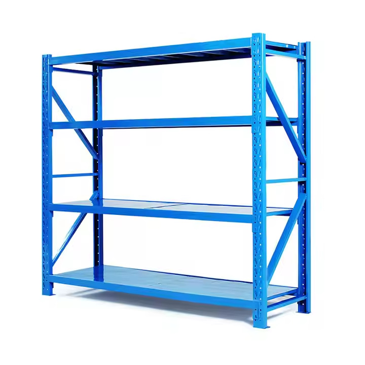 Layer Shelf Storage Heavy Duty Boltless Shelving Garage Metal Shelves as Storage Room or Workshop Use
