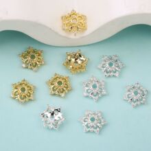 ѩ����߅���ʯ�U�ջ���ɢ������~�18K��ɫ���diy���������