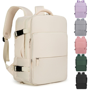 Cross-Border Casual Backpack, Large Capacity, High-Looking Backpack, Convenient Independent Shoe Compartment Backpack for Men and Women, Women's Travel Backpack
