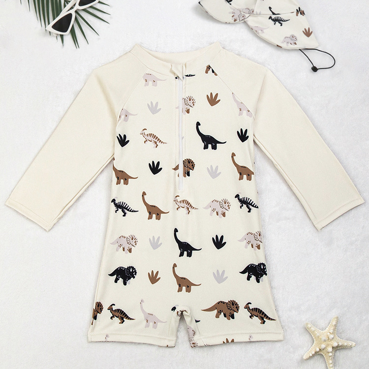 Children's Swimsuit, Boy's Suit, Boy's Swimsuit, Split Swimsuit, Medium and Large Children's Sun Protection Quick-Drying Swimming Suit