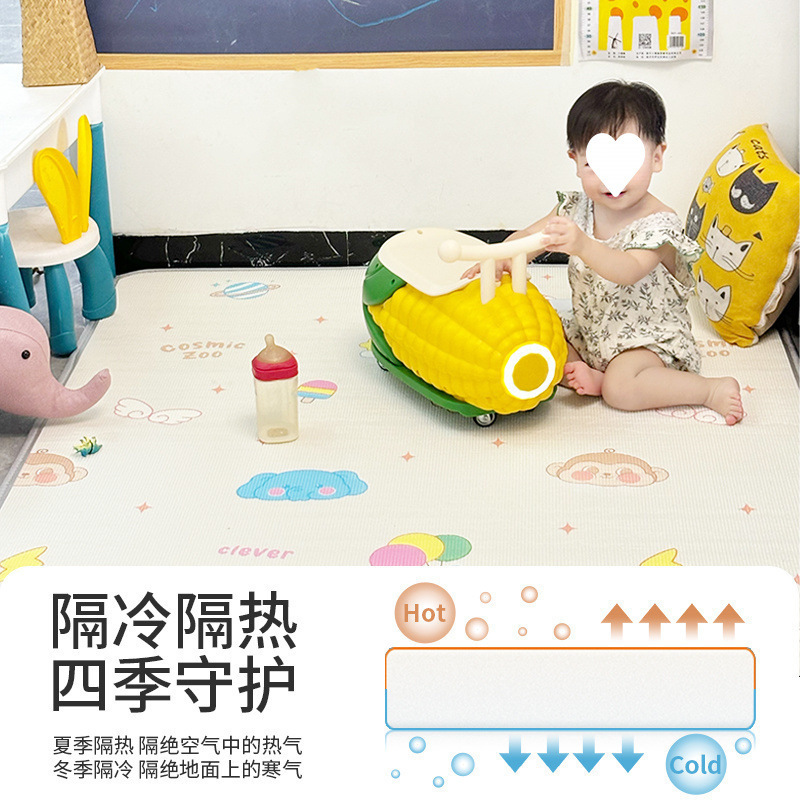宝宝加厚爬行垫爬爬垫可折叠婴儿童泡沫地垫隔凉家用卧室垫子|undefined