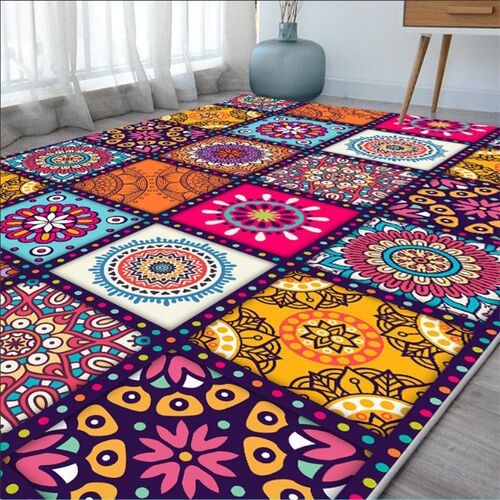 Turkish home bedroom bed rug living room carpet closet mat room mat living room coffee table mat