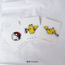 神奇宝贝皮卡丘卡通精灵胸针可爱日系徽章包包学生装饰别针创意