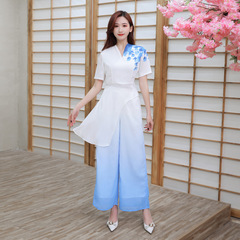 Women's Foot Massage Therapist Workwear for 2022 New Style Foot Massage and Health Spa, Summer Rayon Uniform