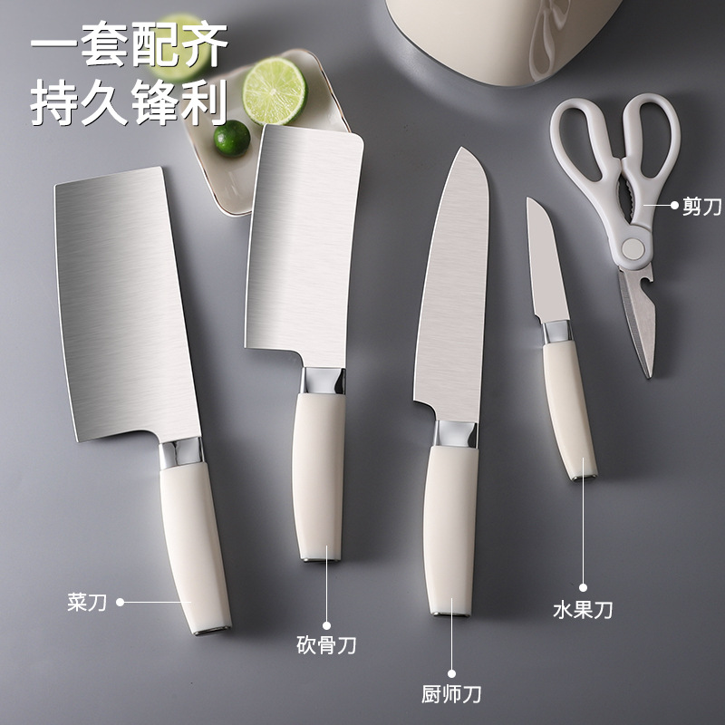 독일 칼 세트, 날카로운 부엌 칼과 도마, 투인원 가정용 주방 세트, 조합 슬라이스 칼, 뼈 절단 칼