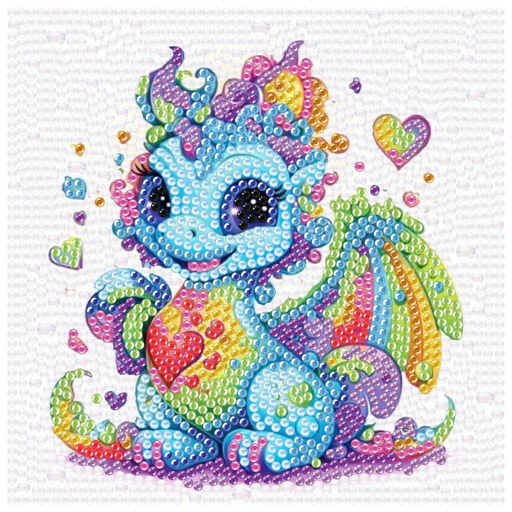 DS27 single cartoon diamond painting (with frame 15*15cm)