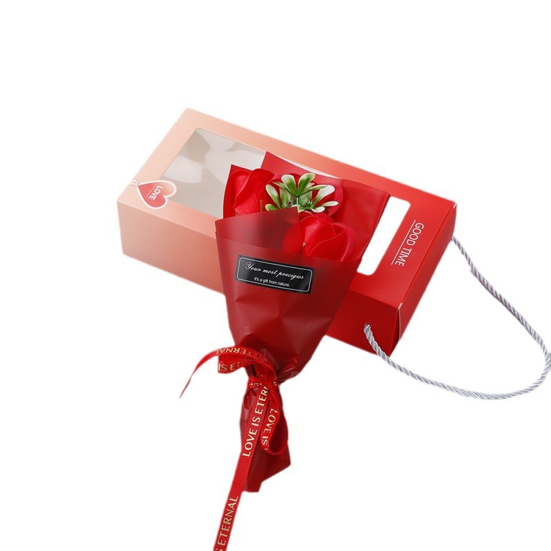 Sanba diosa Festival creativo 3 Rosa jabón seco ramo para niños y niñas, esposa novias regalo de cumpleaños