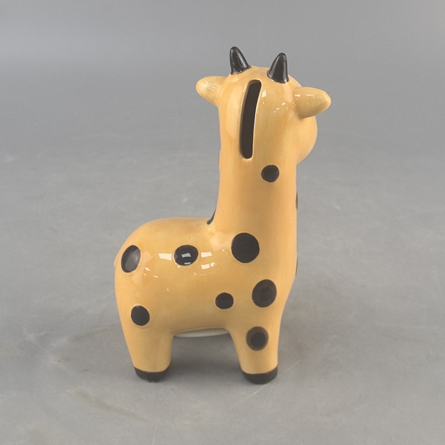 Mini adornos de animales de cerámica de color encantadora mini monedas girafa ahorro de dinero regalo