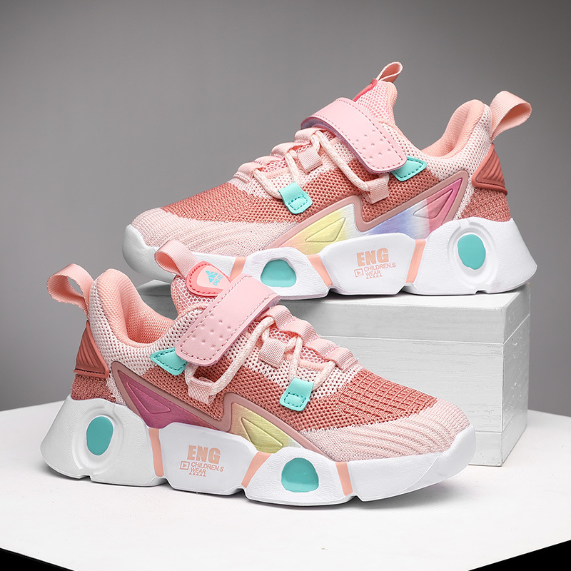 Zapatillas de Running de Malla Calada para Niños de Malla y Suela MD, Transpirable y Antideslizante image 11