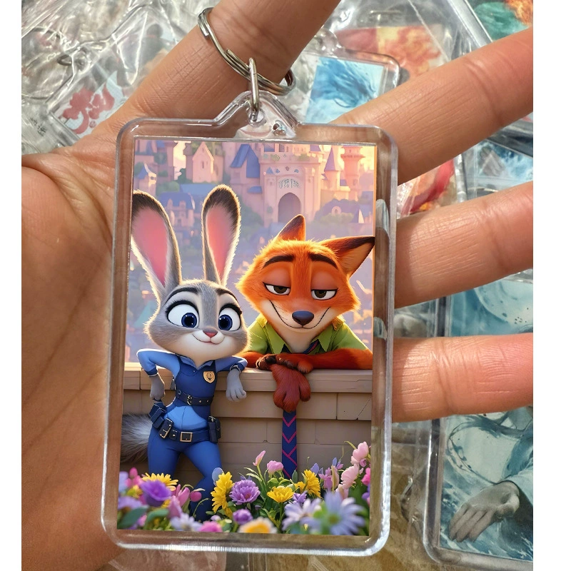Аcrylic keychain, photo, creative backpack handmade, pendant, DIY