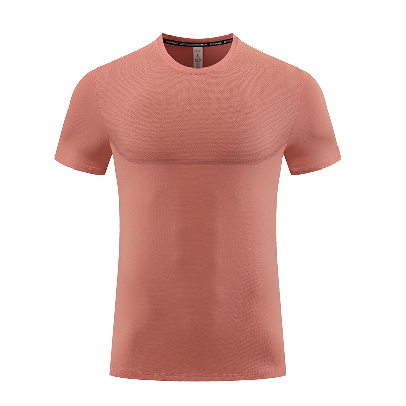 Camiseta deportiva de secado rápido personalizada transfronteriza de manga corta para hombre, camiseta de entrenamiento físico de seda de hielo holgada de verano transpirable para exteriores