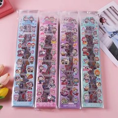 クロスボーダー漫画高颜値拉布100入長条手帳シールはスティッチ三麗鴎を裁断して絵を貼ることができる