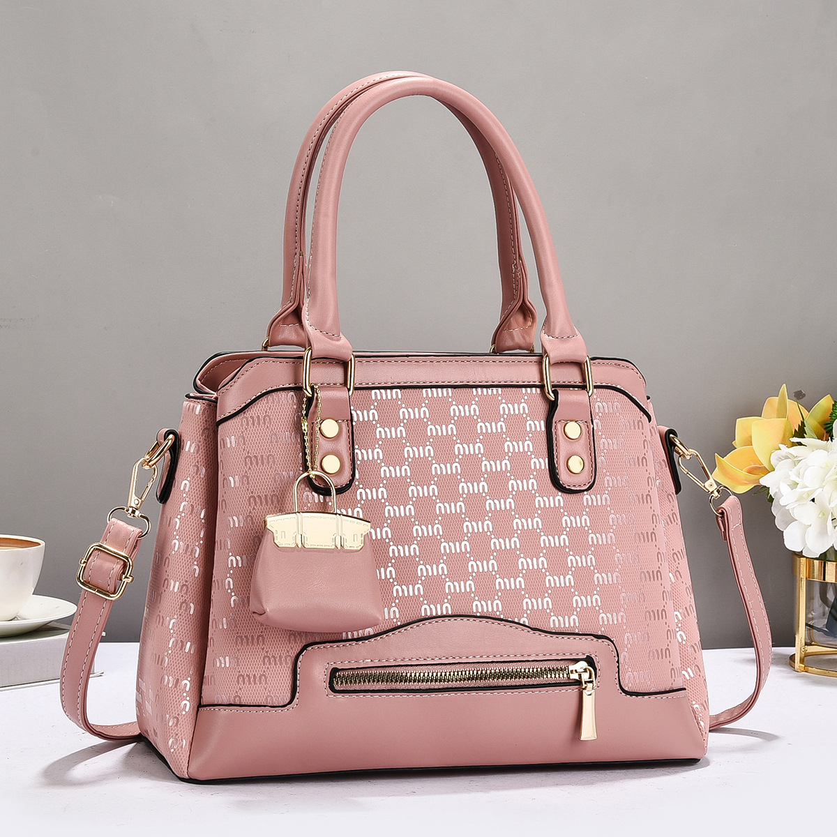 Nueva versión coreana de otoño e invierno de moda mensajero moda bolso de mujer temperamento bolso de mujer bolso grande bolso de hombro de mujer salvaje