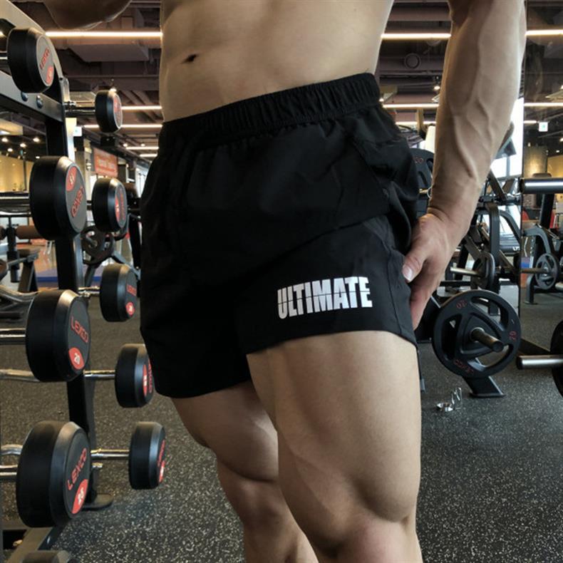 Summer sports quick dry elastic shorts for gym
