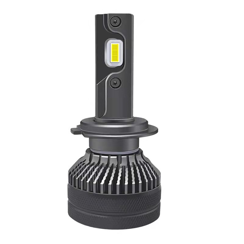 Bombilla LED T50 para faros delanteros de coche, H7 súper brillante, tubo de cobre dual, H11 modificado, luz blanca de 6000K, luz de coche integrada de haz alto y bajo H4