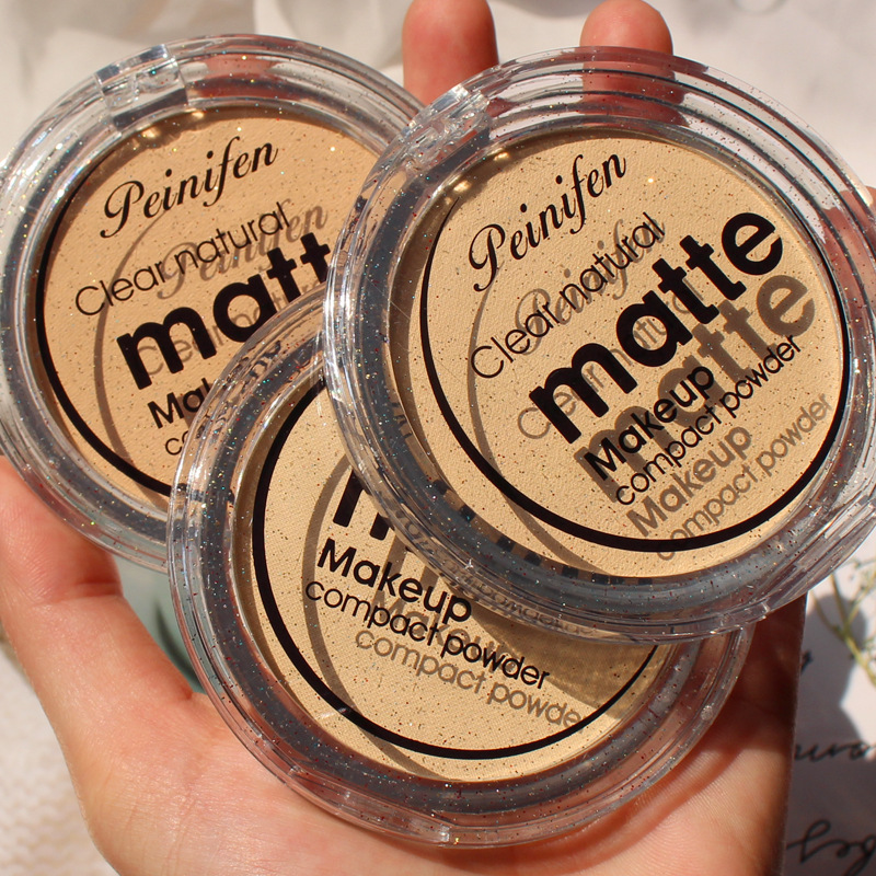 Maquillage Peanfin trois couleurs poudre de banane naturel clair brouillard maquillage poudre maquillage pas facile &agrave; maquiller transfrontalier