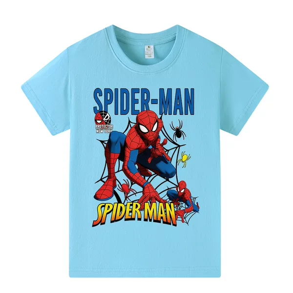 Spider-Man/Spiderman Printed Children's Short-Sleeved T-Shirt Top A1318
