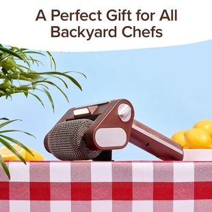 Cross-Border New Product Electric Multi-Function Rotating Brush Stainless Steel Roller Barbecue Grill Household Commercial Barbecue Grill Cleaning Brush
