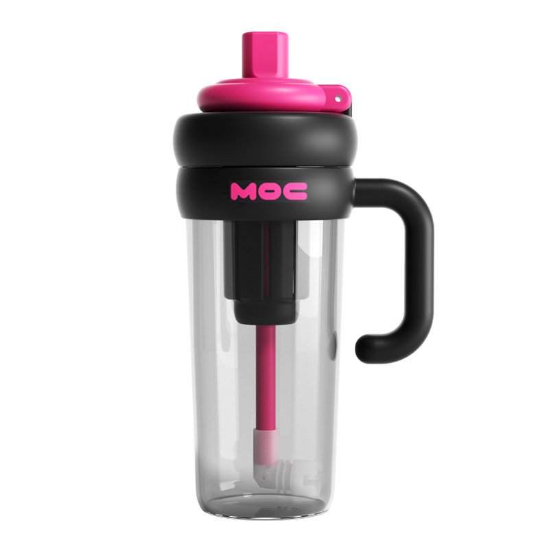 2025 Big Mac Ice Pa simple estudiante mujer de gran capacidad taza de agua de alto valor con fugas de té taza de pajita portátil