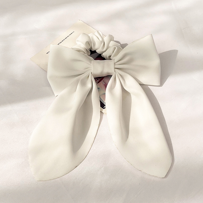 Basic Classic Style Solid Color Cloth Hair Tie display picture 5
