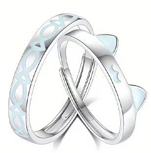 Bronce chapado al vacío no decolor Mobius anillo de nicho femenino diseño de pareja anillo de lujo ligero fábrica especial