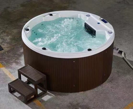 Acrílico bañera al aire libre temperatura constante bañera redonda gran piscina baño surf masaje piscina grande SPA2000 * 2000 m
