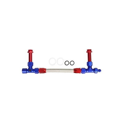 Line Stainless Steel Braided – Tubing - red-and-blue
