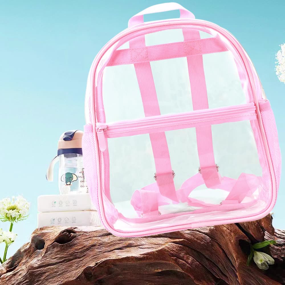 Mochila de pvc transparente de Amazon transfronteriza, mochila impermeable de alto valor, mochila transparente, almacenamiento deportivo de viaje